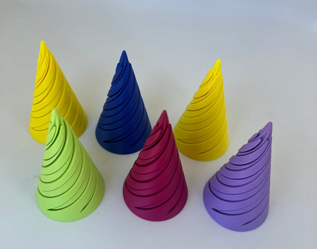 Cone Spiral Spinner - Pack of 3